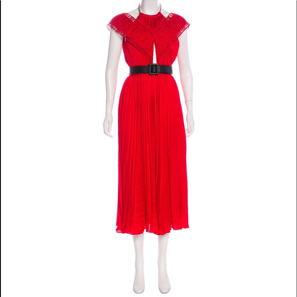 Self-Portrait pleated Maxi Dress
